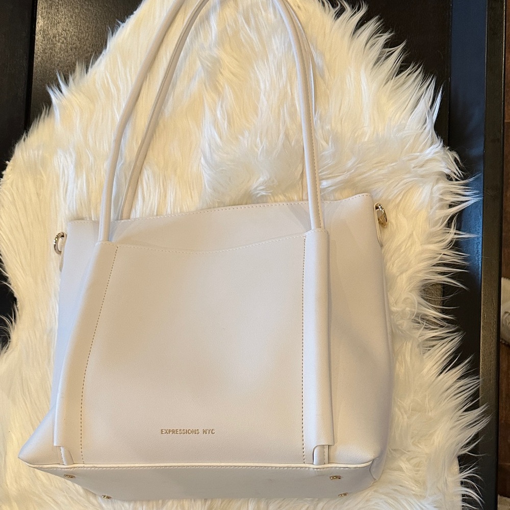 Expressions White Tote Bag